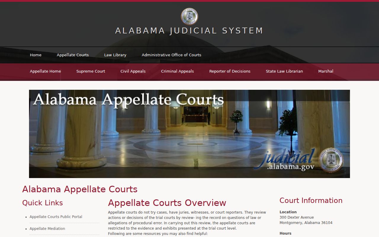 Tallapoosa County civil docket appellate court portal